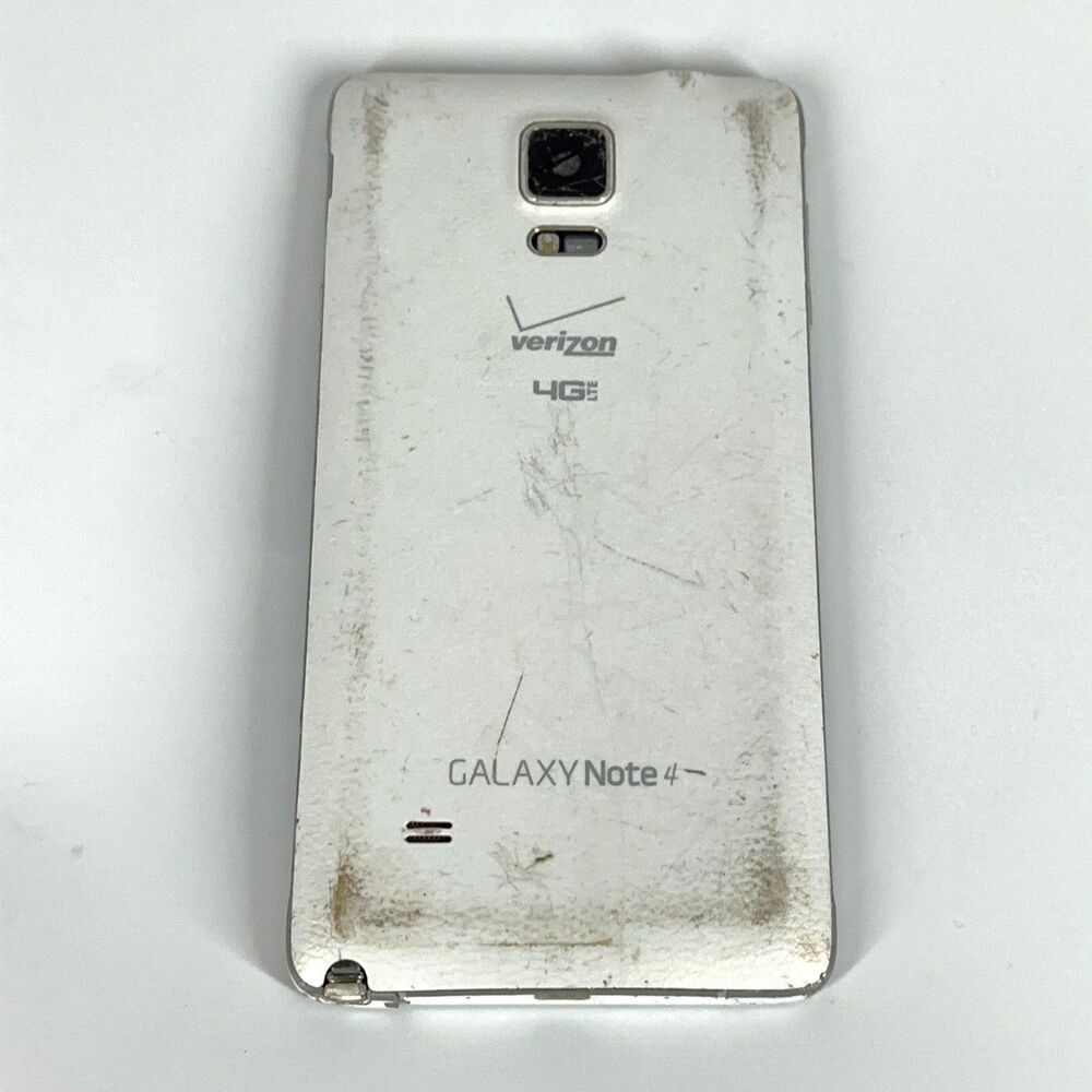 Samsung Galaxy Note 4 (SM-N910) 32gb White  - Bad Screen - POWERS ON - FOR PARTS - Picture 3 of 3